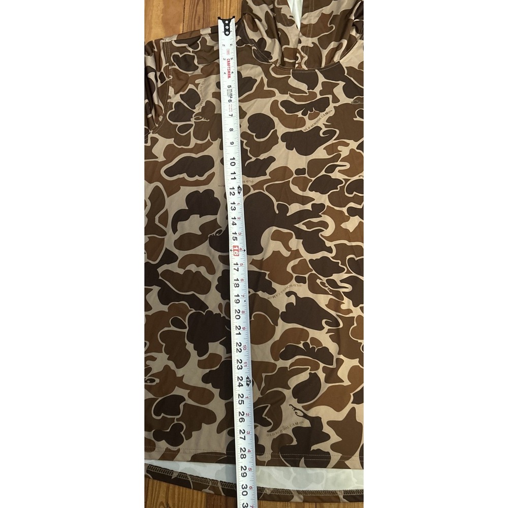 Drake Performance Fishing Hoodie Men's Size 2XL Brown Old School Camo - Picture 6 of 11